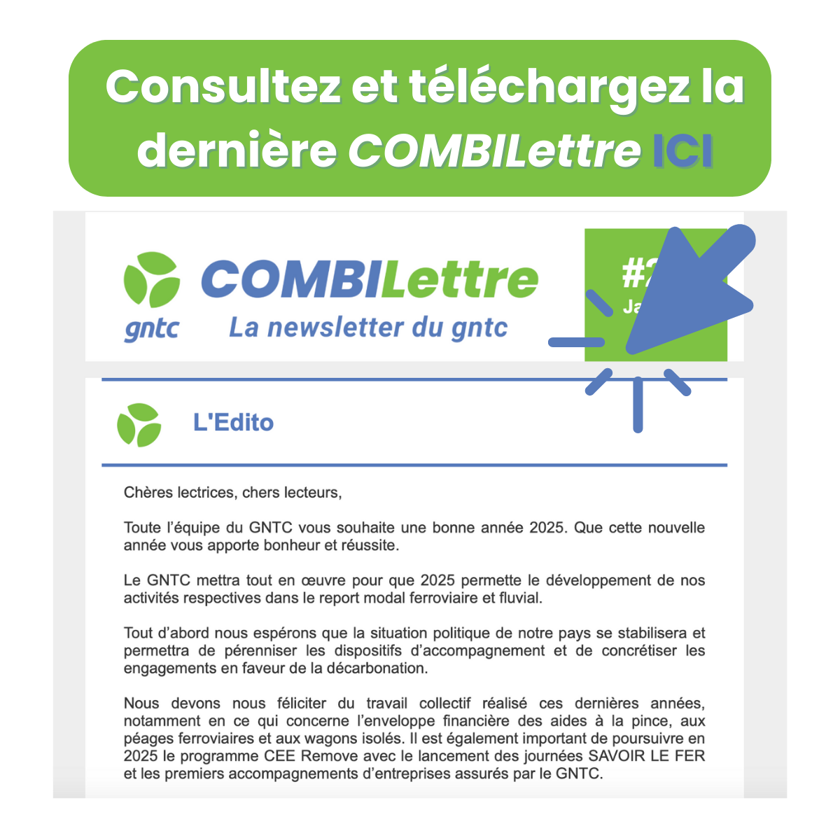 Visualisez la dernière COMBILettre